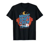 Ambulancier De Nuit Premier Intervenant Nocturne Garde T-Shirt
