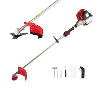 AMC Débroussailleuse multifonction 2 en 1 à essence 4 temps professionnelle avec tête double fil de 2 mm et disque trois dents en acier taille-haie et bord pour bricolage ou professionnel