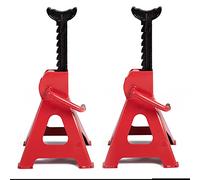 AMC Paire de tréteaux de 3 tonnes avec 9 niveaux réglables pour voiture et moto avec levier de sécurité, ensemble de deux chevalets de soutien atelier, bricolage, professionnel, domestique, garage