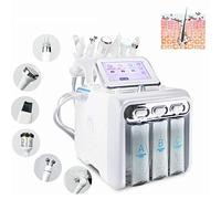AMCARES 6 en 1 Eau Hydrogène Oxygène Beauté Machine Hydro Dermabrasion Nettoyer Visage Faciale Peau Soins Jet Peler Machine Professionnel Peau Rajeunissement Petit Bulle Dispositif