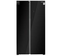 AMCB-719BGA CRYSTAL INFINITON COMBI AMERIQUE COMBI AMERICANO CRYSTAL INFINITON INVERTER, noir, hauteur 177 cm, pas total de froid 562 litres, FreshZone, Display LED)