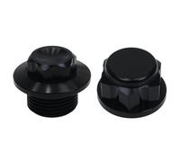 AMCBYSGC Écrou de blocage d'axe de roue avant/arrière CNC pour moto, compatible avec Husqvarna TE/FE/TX/FX 125-501 (2014-2022)(2 set Black)