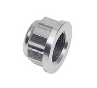 AMCBYSGC Écrou de blocage d'axe de roue avant/arrière CNC pour moto, compatible avec Husqvarna TE/FE/TX/FX 125-501 (2014-2022)(Rear Silver)