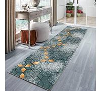 Amcider Tapis de Cuisine Long Couloir, Lavable Antidérapant Motifs Géométriques pour Chambre Adulte, Devant Évier, Passage