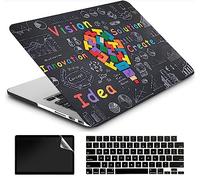 AMCJJ Coque Compatible avec MacBook Air 13,6 Pouces M3 A3113 M2 A2681 2024 2023 2022,Plastique Coque Rigide Case + EU Protection Clavier + Protecteur d'¨¦Cran,L'Id¨¦e