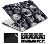 AMCJJ Coque Compatible avec MacBook Air 13,6 Pouces M3 A3113 M2 A2681 2024 2023 2022,Plastique Coque Rigide Case + EU Protection Clavier + Protecteur d'¨¦Cran,Offwhite Cuir