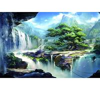 AMCJJ Puzzle 1000 Pièces en Bois 75x50cm - Paysage Classique pour Adultes et Enfants à Partir de 12 Ans - Pays des Merveilles