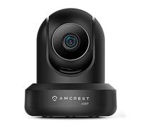 Amcrest 4MP ProHD WiFi Intérieur Caméra IP de Sécurité avec Panoramique/Inclinaison, Audio Bidirectionnel, Vision Nocturne, Vision à Distance, 4MP @30FPS, Large 90° FOV, IP4M-1041B