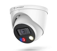 Amcrest Caméra IP PoE AI UltraHD 4K (8 MP), 4K @ 30 fps, vision nocturne des couleurs, caméra de sécurité extérieure tourelle, détection de véhicules et d'humains, dissuasion actif, microphone intégré