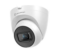 Amcrest 5MP UltraHD Caméra PoE de Tourelle de sécurité IP extérieure avec Microphone, Vision Nocturne de 98 Pieds, Objectif 2,8 mm, étanche IP67, Enregistrement MicroSD (256 Go), (IP5M-T1179EW-28MM)