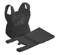 AMD Nexus Lot de 75 grands sacs de transport en plastique résistants 11 x 17 x 21 cm, Noir , 11 X 17 X 21