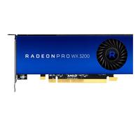 AMD Radeon Pro WX 3200 - Carte graphique - Radeon Pro WX 3200 - 4 Go GDDR5 - PCIe 3.0 x16 profil bas - 4 x Mini DisplayPort