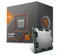 AMD Ryzen™ 5 8600G Processeur, 6 Cœurs/12 Threads Débridés, Ryzen™ AI, AMD Radeon™ 760M, Architecture Zen 4, 22MB Cache, 65W TDP, Jusqu'à 5,05 GHz Boost, Socket AM5, Ventirad Wraith Stealth