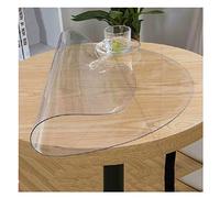 AMDHZ Film Protection De Table Nappe Ronde en Plastique Tapis Protège Sol 1,5 Mm, 2 Mm, 3 Mm Tapis De Table Rond Panneau De Cristal Transparent en PVC (Color : 2mm, Size : Diameter 135 Circle)