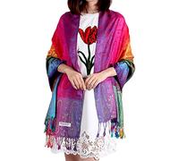 AMDOLE Châle pour femme écharpe de luxe en satin châle écharpe en laine pour tout-petits, a, A