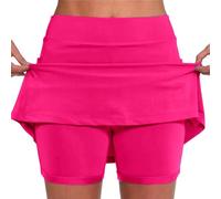 AMDOLE Deals of The Day Jupe Short Femme avec Poches Sport Décontracté Jupe Couleur Unie Jupe Taille Moyenne Pantalons- La Randonnée, La Course, Le Cyclism Solide Taille Pas Cher