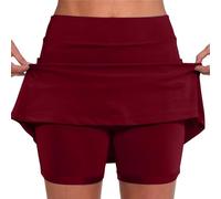 AMDOLE Deals Under 10 Dollars Jupe Short Femme avec Poches Sport Décontracté Jupe Couleur Unie Jupe Taille Moyenne Pantalons- La Randonnée, La Course, Le Cyclism Solide Taille Pas Cher
