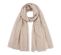 AMDOLE Écharpe cadeau pour femme, châle, châle doux et léger, imprimé floral, châle cadeau, châle en flanelle, chaussettes pour femme, beige, taille unique