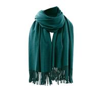 AMDOLE Écharpe de Noël polyvalente et chaude à suspendre - Couleur unie - Imitation couleur unie, bleu, taille unique