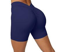 AMDOLE La Saint Valentin Legging 7 Ans V Back Scrunch Butt Shorts Workout Gym Leggings pour Femmes Confortable Butt Lifting Pantalon Homme Travail (Navy, M) Le Jour De La Saint Patrick