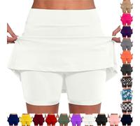 AMDOLE Lightn Deals Today Sales Jupe Short Femme avec Poches Sport Décontracté Jupe Couleur Unie Jupe Taille Moyenne Pantalons- La Randonnée, La Course, Le Cyclism Solide Taille Pas Cher