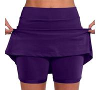 AMDOLE Lightn Deals Today Today Jupe Short Femme avec Poches Sport Décontracté Jupe Couleur Unie Jupe Taille Moyenne Pantalons- La Randonnée, La Course, Le Cyclism Solide Taille Pas Cher