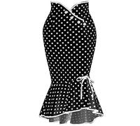 AMDOLE Prime Deals of The Day Jupe -Longue en Queue de Poisson Moulante à Volants pour Femmes Robe Plissée Cyber Monday Prime Deals
