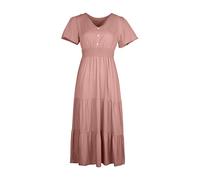 AMDOLE Robe t-shirt pour femme courte d'été tendance jupe longue couleur unie manches courtes robe minimaliste d'été maxi robe pour femme, rose, L