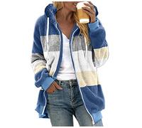 AMDOLE Veste Polaire Femme Fille Hiver Chaude Sweat Capuche Zippé Femme Grande Taille Blousons Chic Et Elegant Sweat Ample Femme Manche Longue Et Poche Chaude Outerwear Pas Cher