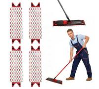 Amdoticknpf 4 Pack Balai Tampons de Rechange Réutilisable, Serpillière Recharge Compatible with Vileda Ultramax, Absorbante Recharge Balai Microfibre Kit, pour Taches de Nettoyage, Lavage Sol