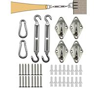 AMDXD Accessoires pour voile d'ombrage M8, kit de fixation pour voile d'ombrage en acier inoxydable 304, charge lourde, crochet de plafond Kit de montage, montage facile pour jardin et balcon - 40