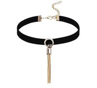 AMDXD Colliers ras-du-cou classiques en velours extensible - 32 cm, Acier inoxydable, Pas de zirconium