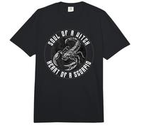Âme d'une sorcière, cœur d'un Scorpion, Signe du Zodiaque Scorpion Comfort Colors Adult Heavyweight T-Shirt