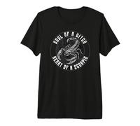 Âme d'une sorcière, cœur d'un Scorpion, Signe du Zodiaque Scorpion T-Shirt Haut de Gamme