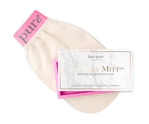 âme pure® So Silky Mitt™ Gant exfoliant en soie pure pour le corps - Gant pour peau lisse - Hammam