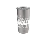 Âme Rachetée Psaume 107:2 Citation Spirituelle Gobelet isotherme en acier inoxydable double paroi