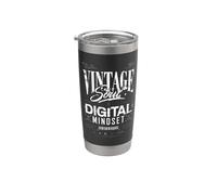 Âme Vintage Esprit Numérique Gobelet isotherme en acier inoxydable double paroi
