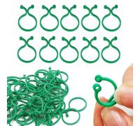 Ameble 100PCS Clips de Plantes pour Plantes Grimpantes Clips de en Plastique en Forme 8 Faciles à Utiliser Boucle Fixation Support Pratique Réutilisable pour Fleur Vigne d'Orchidée