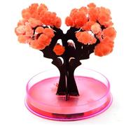 Ameble Arbre en Croissance Magique Mini Papier Cristal Arbre en Croissance en Forme de Coeur Magique Bricolage Kit de Cristal nouveauté éducative Jouet pour Les Enfants