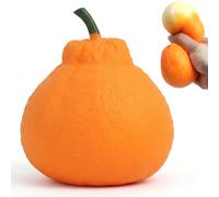Ameble Balles Anti-Stress en Forme de Fruits, Grosses Oranges, Jouet à Presser réaliste pour Adultes et Enfants, Jouet sensoriel Anti-Stress et Amusant, balles de 7, 6 cm, à Presser.