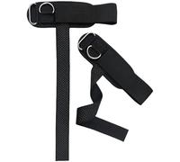 Ameble Bandes de Poignet pour haltérophilie, Sangles de Levage avec Silicone antidérapant et Anneau en D métallique pour Les entraînements en Salle Sport pour Hommes.