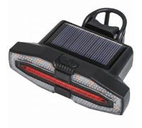 Ameble Clignotants de vélo feu arrière de vélo à Distance Solaire sans Fil pour la Conduite Nuit Clignotants et klaxon Double Charge lumières Noires signaux feu arrière lumières pour la Nuit