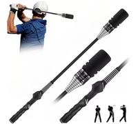 Ameble Entraîneur de Swing de Golf à Vitesse réglable, Aide à l'entraînement avec Double Son pour Les Exercices d'intérieur et d'extérieur, échauffements Entraîneur Swing Golf, Aide l'entraînement
