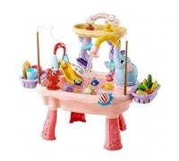 Ameble Évier de Jeu pour Les Tout-Petits 1 3 Table à Eau pour Les Tout-Petits 1 3 Évier de Jeu avec Eau Courante Jouet à Circulation électrique avec Pieds réglables Style Multi-activités
