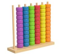 Ameble Jeu d'association de Couleurs empilées, Jouets de tri Couleurs en Bois pour Tout-Petits, Jouets Montessori pour bébés favorisant l'apprentissage et Le développement la motricité Fine, Je