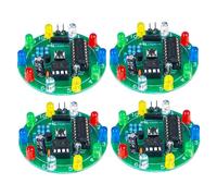 Ameble Kit de Pratique de Soudure électronique DIY 4 pièces, Projet Soudure Roues pour la Formation des compétences et Le Plaisir, Alimentation 3 V, kit électronique adapté aux débutants pour ADU