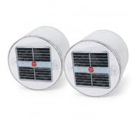 Ameble Lanterne Solaire de Camping, Lot de 2 lanternes solaires RGB, Lampes gonflables avec 3 Modes d'éclairage, lanternes d'urgence Portables pour la randonnée et Les pannes Courant.