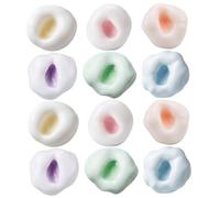 Ameble Lot de 12 balles Anti-Stress croustillantes et malléables, 6 Couleurs, en Plastique, pour Filles, garçons, Enfants et Adultes. Diamètre : 4 cm.