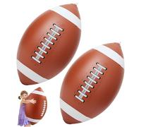Ameble Lot de 2 Ballons de Football gonflables, Ballon géant 68, 5 cm (27 Pouces) pour Jeux Plage et Piscine, Ballons Sport Aquatiques en PVC pour activités Plein air, Ballon Football g