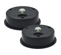 Ameble Lot de 2 Capuchons de Rechange pour Lampes solaires, Panneau Solaire polycristallin avec Interrupteur Marche/arrêt, pièces Rechange pour lanternes en Fer et décorations Jardin, 8, 25 cm
